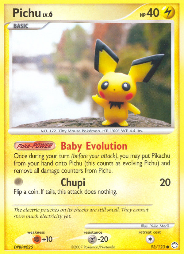 Pichu (93/123) [Diamond & Pearl: Mysterious Treasures] | Exor Games New Glasgow