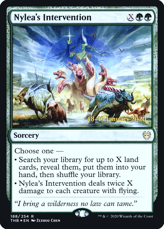 Nylea's Intervention [Theros Beyond Death Prerelease Promos] | Exor Games New Glasgow