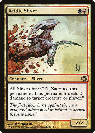 Acidic Sliver [Premium Deck Series: Slivers] | Exor Games New Glasgow