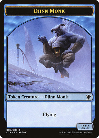 Djinn Monk Token [Dragons of Tarkir Tokens] | Exor Games New Glasgow