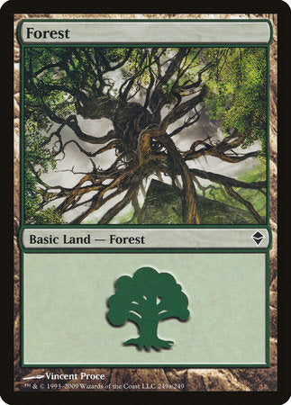 Forest (249a) [Zendikar] | Exor Games New Glasgow