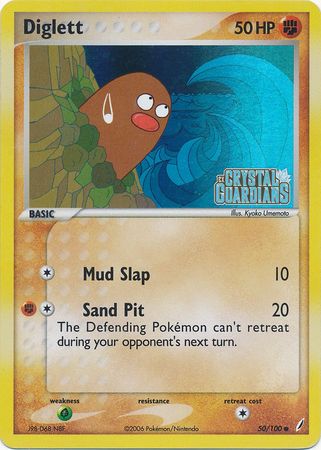 Diglett (50/100) (Stamped) [EX: Crystal Guardians] | Exor Games New Glasgow