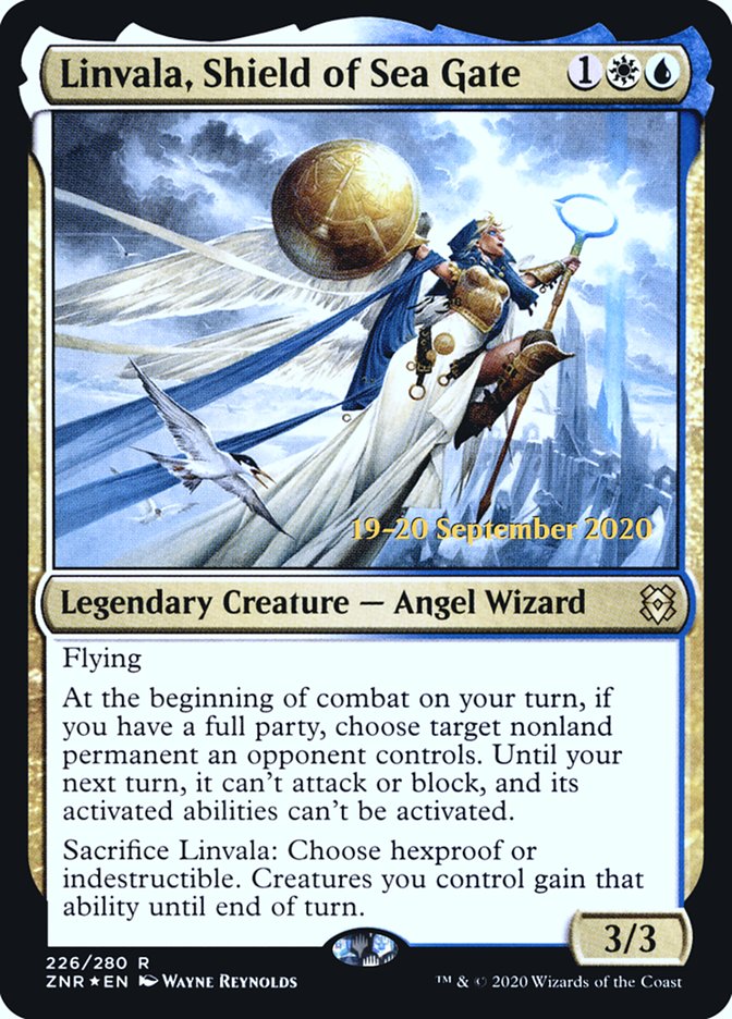 Linvala, Shield of Sea Gate  [Zendikar Rising Prerelease Promos] | Exor Games New Glasgow