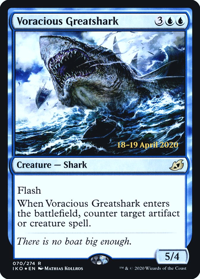 Voracious Greatshark  [Ikoria: Lair of Behemoths Prerelease Promos] | Exor Games New Glasgow