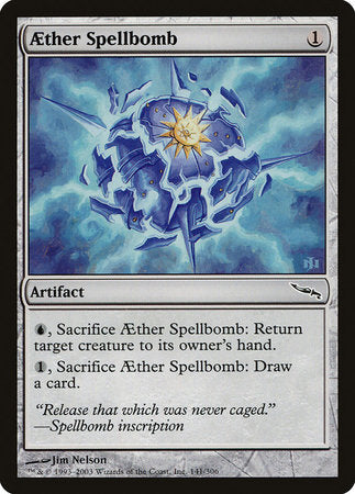 Aether Spellbomb [Mirrodin] | Exor Games New Glasgow