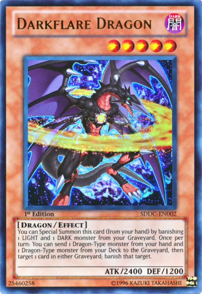 Darkflare Dragon [SDDC-EN002] Ultra Rare | Exor Games New Glasgow