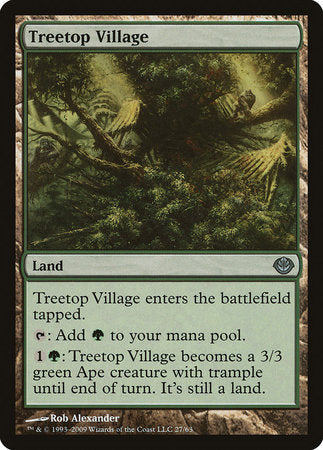 Treetop Village [Duel Decks: Garruk vs. Liliana] | Exor Games New Glasgow