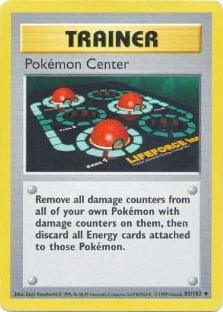 Pokemon Center (85/102) [Base Set Shadowless Unlimited] | Exor Games New Glasgow