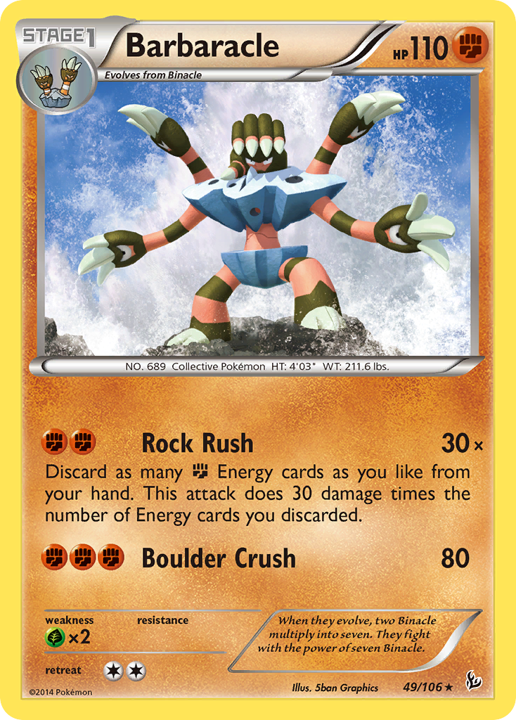 Barbaracle (49/106) [XY: Flashfire] | Exor Games New Glasgow