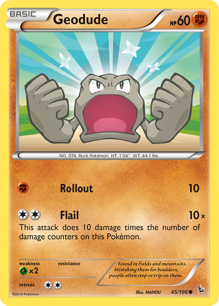 Geodude (45/106) [XY: Flashfire] | Exor Games New Glasgow