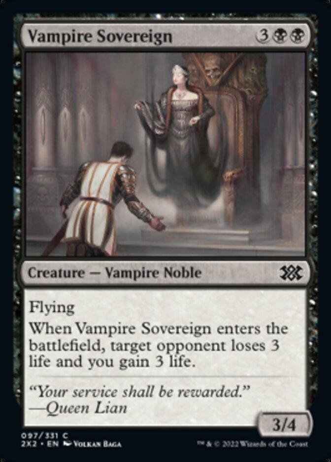 Vampire Sovereign [Double Masters 2022] | Exor Games New Glasgow