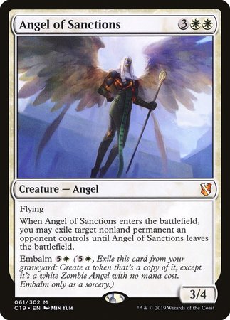 Angel of Sanctions [Commander 2019] | Exor Games New Glasgow