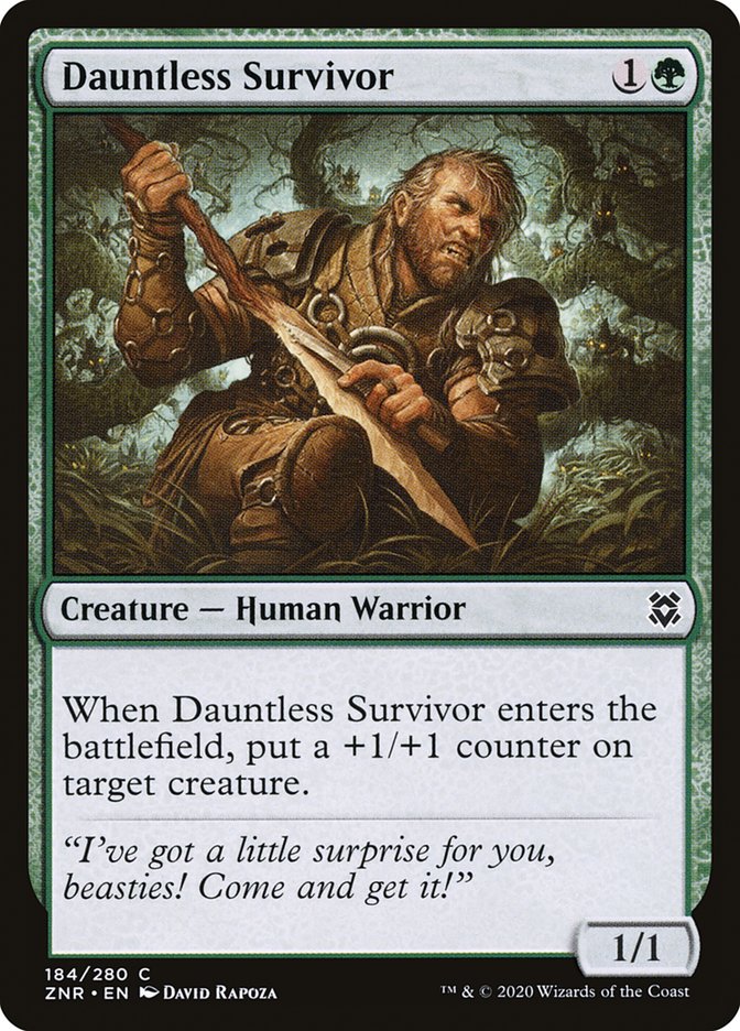 Dauntless Survivor [Zendikar Rising] | Exor Games New Glasgow