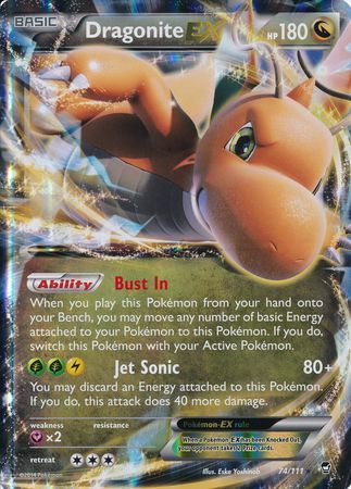 Dragonite EX (74/111) (Jumbo Card) [XY: Furious Fists] | Exor Games New Glasgow