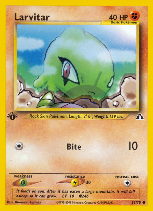 Larvitar (57/75) [Neo Discovery 1st Edition] | Exor Games New Glasgow