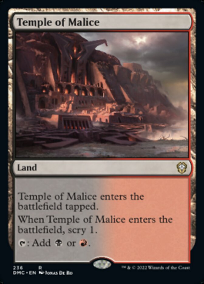 Temple of Malice [Dominaria United Commander] | Exor Games New Glasgow