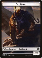 Cat Beast Token [Zendikar Rising] | Exor Games New Glasgow