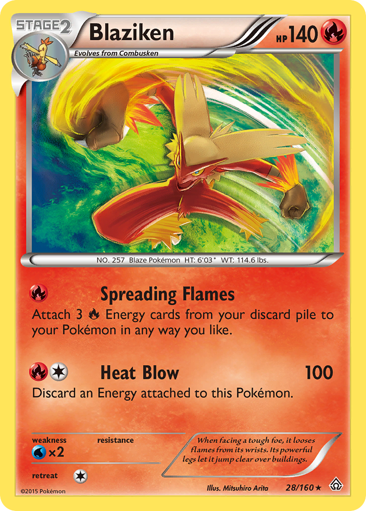 Blaziken (28/160) [XY: Primal Clash] | Exor Games New Glasgow