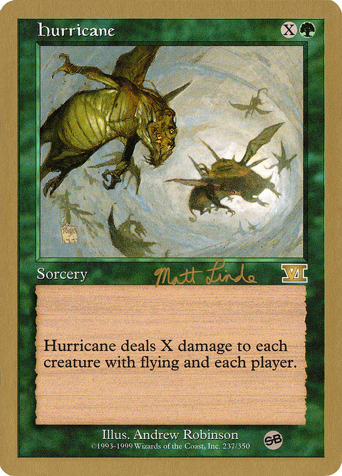 Hurricane (Matt Linde) (SB) [World Championship Decks 1999] | Exor Games New Glasgow