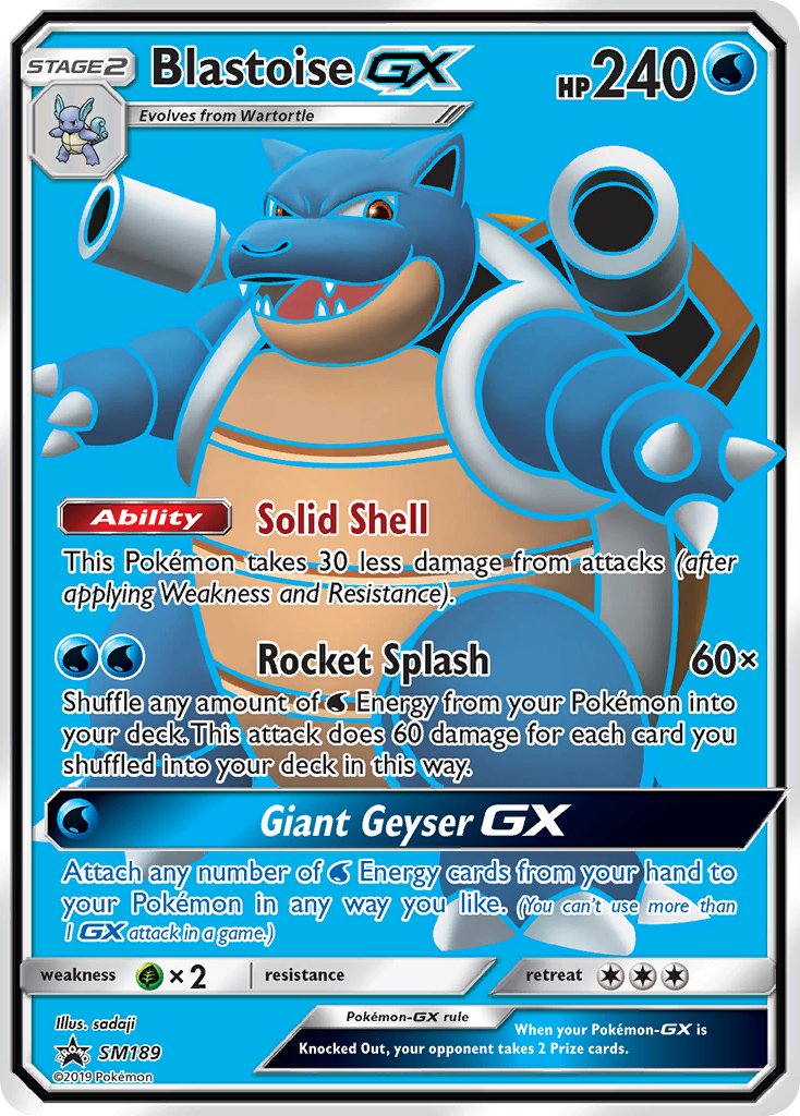 Blastoise GX (SM189) [Sun & Moon: Black Star Promos] | Exor Games New Glasgow