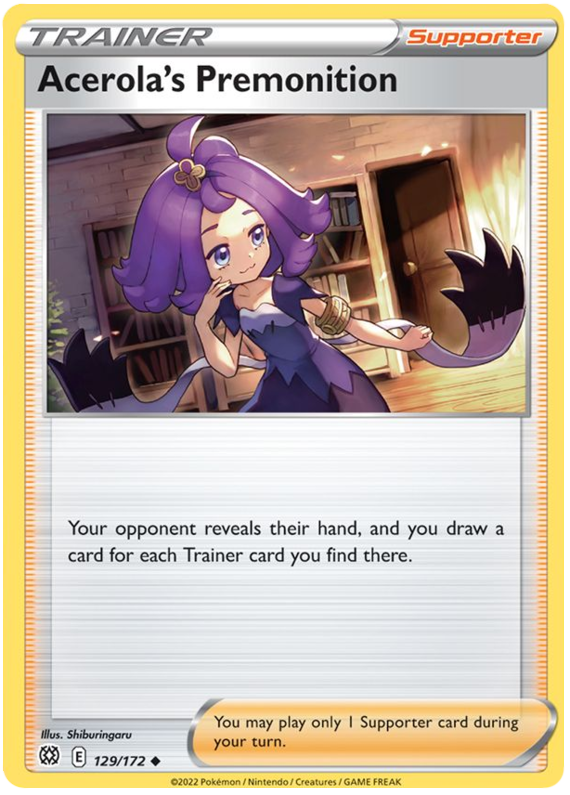 Acerola's Premonition (129/172) [Sword & Shield: Brilliant Stars] | Exor Games New Glasgow