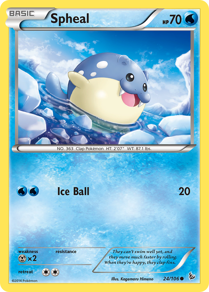 Spheal (24/106) [XY: Flashfire] | Exor Games New Glasgow