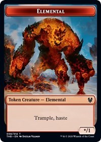 Elemental // Satyr Double-sided Token [Theros Beyond Death Tokens] | Exor Games New Glasgow
