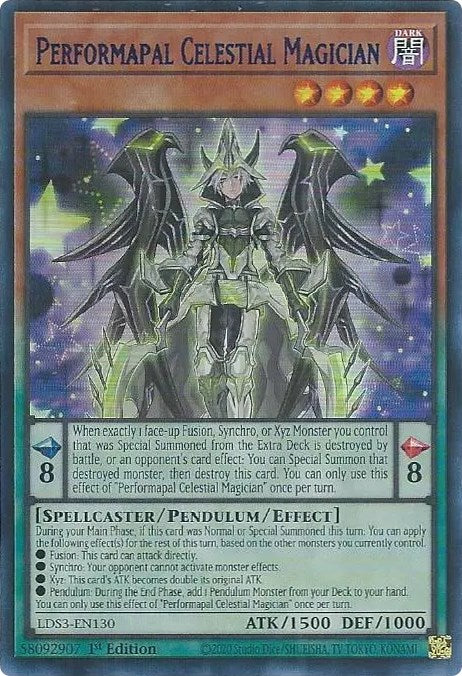 Performapal Celestial Magician (Blue) [LDS3-EN130] Ultra Rare | Exor Games New Glasgow