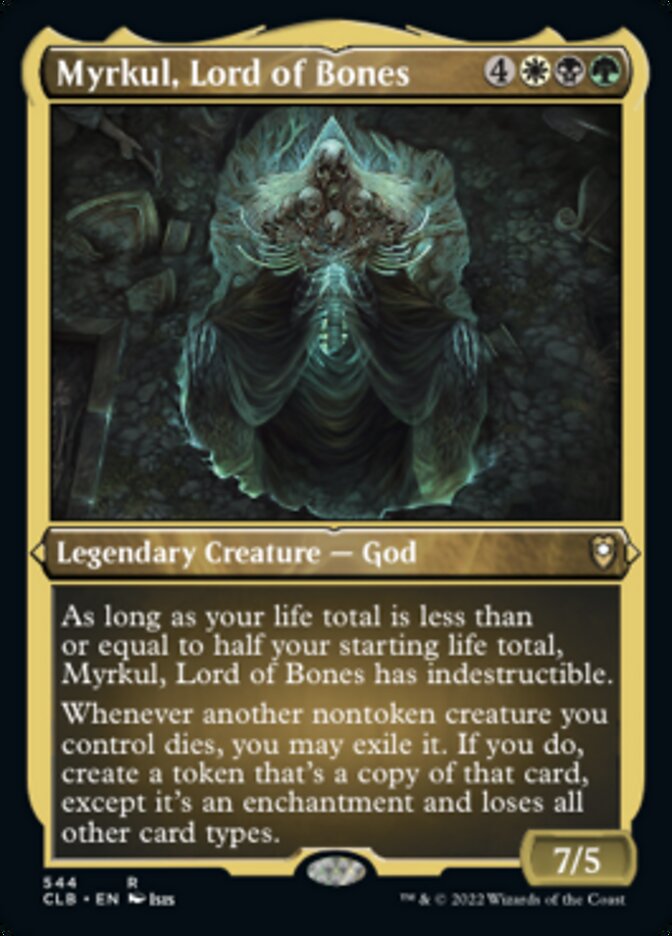 Myrkul, Lord of Bones (Foil Etched) [Commander Legends: Battle for Baldur's Gate] | Exor Games New Glasgow