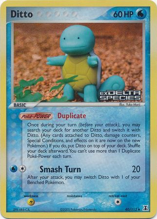 Ditto (40/113) (Stamped) [EX: Delta Species] | Exor Games New Glasgow