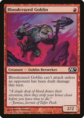 Bloodcrazed Goblin [Magic 2011] | Exor Games New Glasgow