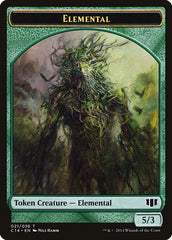 Elemental // Beast (019/036) Double-sided Token [Commander 2014 Tokens] | Exor Games New Glasgow