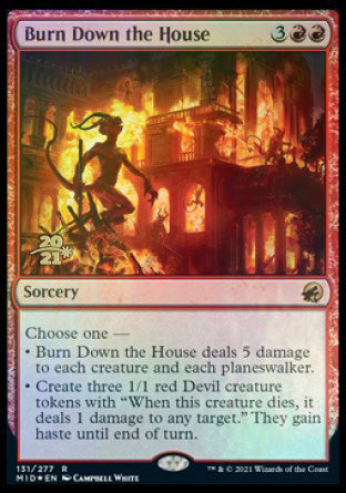 Burn Down the House [Innistrad: Midnight Hunt Prerelease Promos] | Exor Games New Glasgow