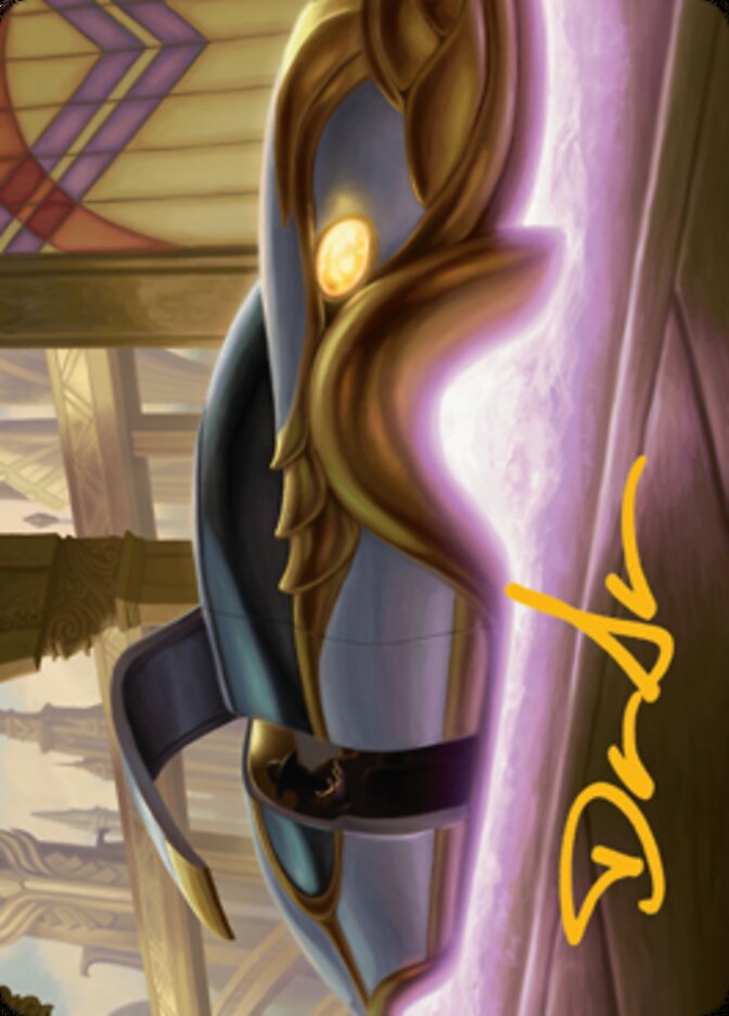 Mysterious Limousine Art Card (Gold-Stamped Signature) [Streets of New Capenna Art Series] | Exor Games New Glasgow