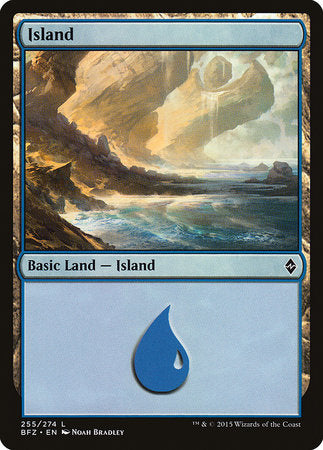 Island (255) [Battle for Zendikar] | Exor Games New Glasgow