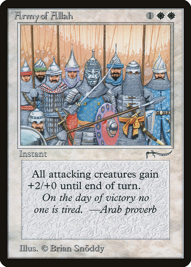 Army of Allah (Dark Mana Cost) [Arabian Nights] | Exor Games New Glasgow