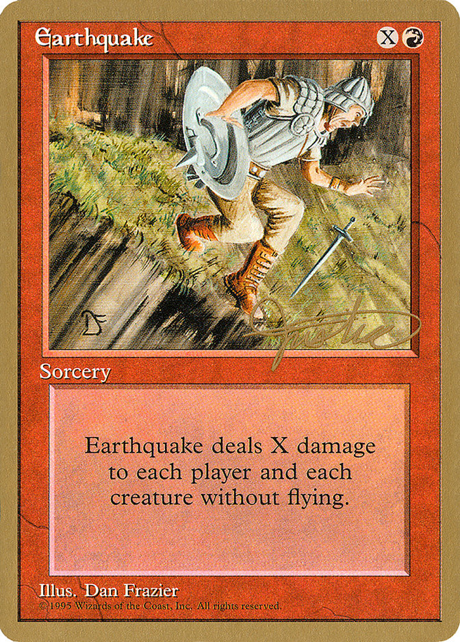 Earthquake (Mark Justice) [Pro Tour Collector Set] | Exor Games New Glasgow