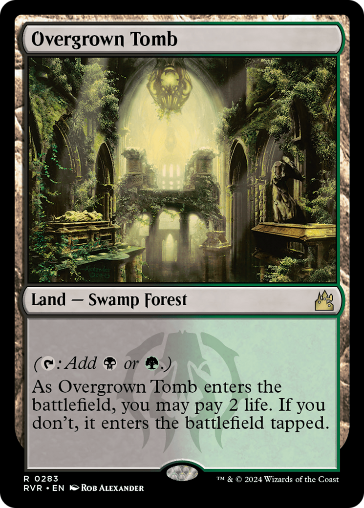 Overgrown Tomb [Ravnica Remastered] | Exor Games New Glasgow