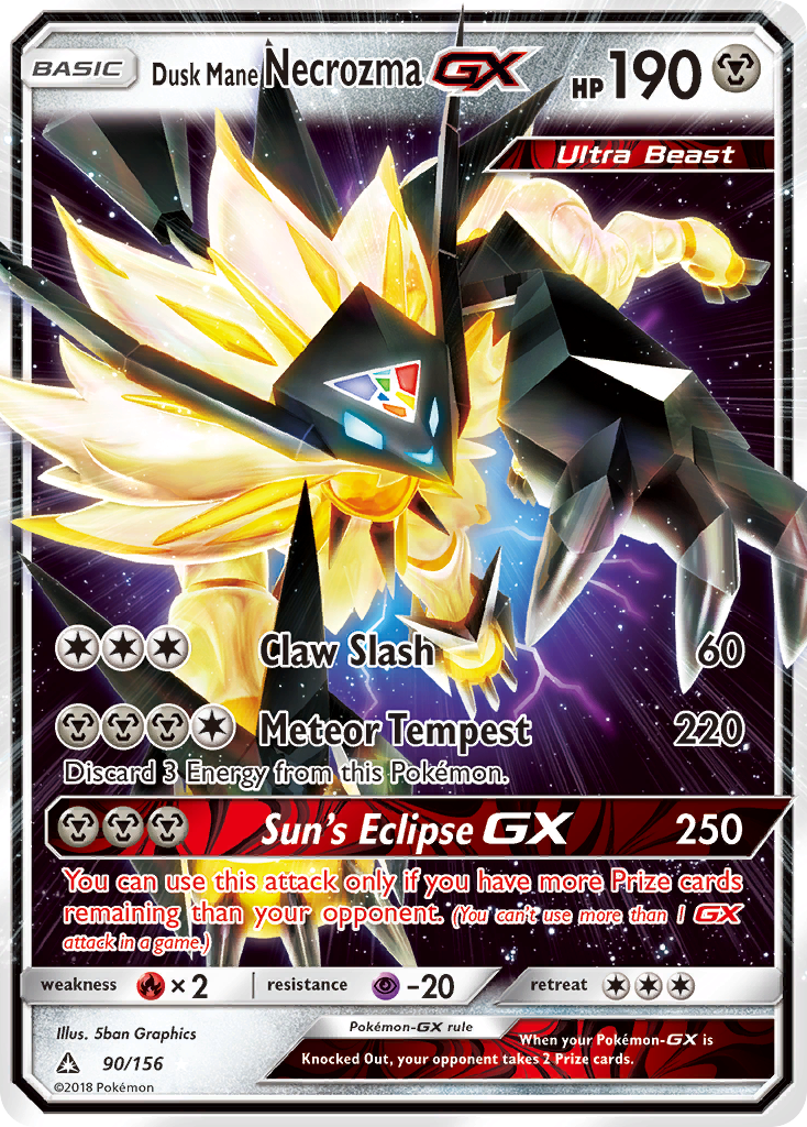 Dusk Mane Necrozma GX (90/156) [Sun & Moon: Ultra Prism] | Exor Games New Glasgow