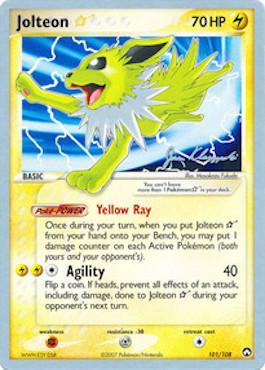 Jolteon Star (101/108) (Psychic Lock - Jason Klaczynski) [World Championships 2008] | Exor Games New Glasgow