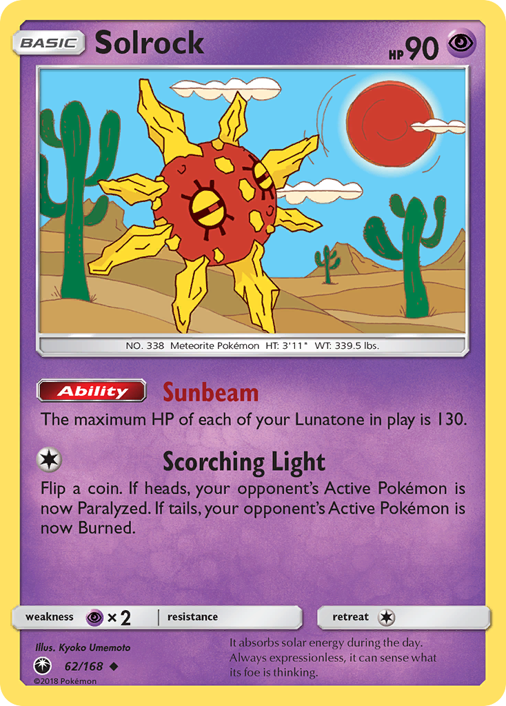 Solrock (62/168) [Sun & Moon: Celestial Storm] | Exor Games New Glasgow