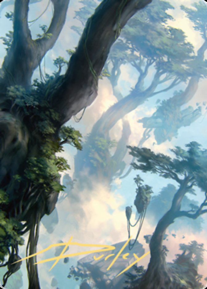 Forest 1 Art Card (Gold-Stamped Signature) [Zendikar Rising Art Series] | Exor Games New Glasgow