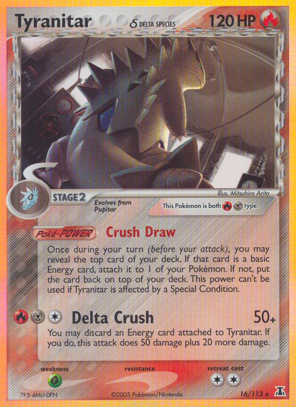 Tyranitar (16/113) (Delta Species) [EX: Delta Species] | Exor Games New Glasgow