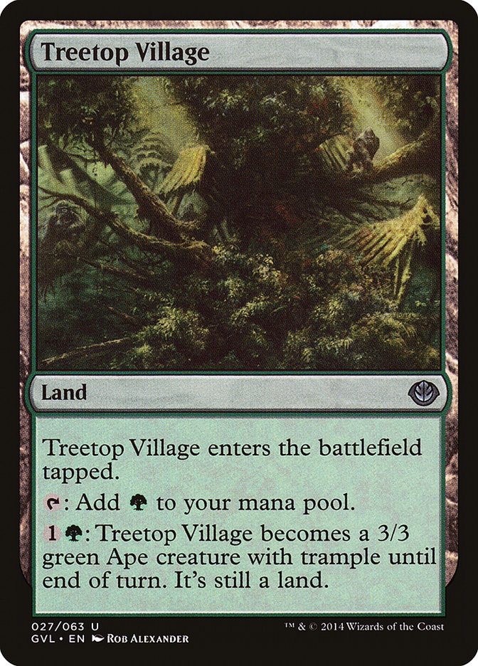 Treetop Village (Garruk vs. Liliana) [Duel Decks Anthology] | Exor Games New Glasgow