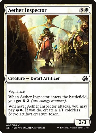 Aether Inspector [Aether Revolt] | Exor Games New Glasgow