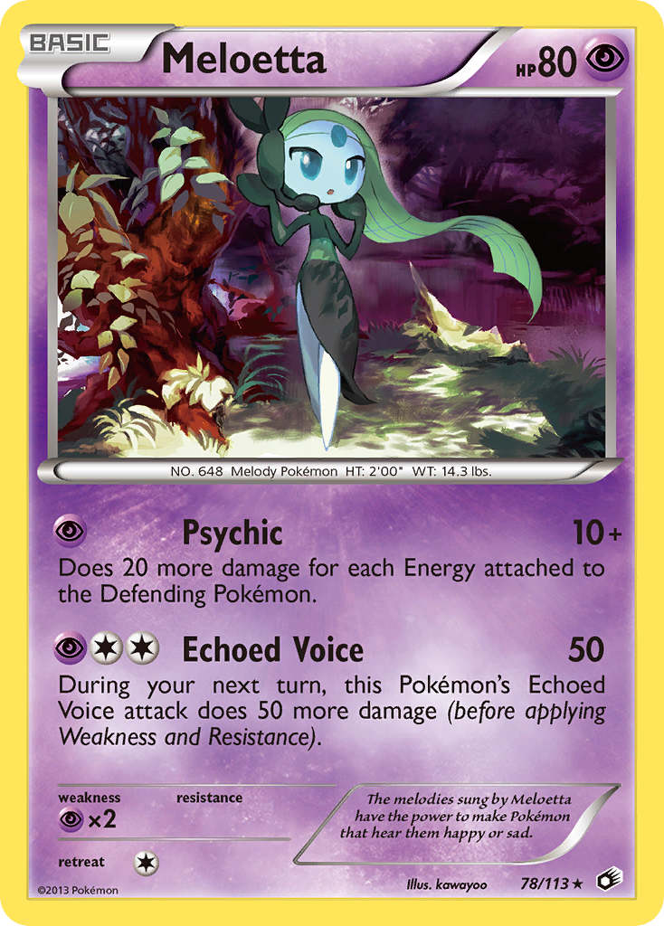 Meloetta (78/113) [Black & White: Legendary Treasures] | Exor Games New Glasgow