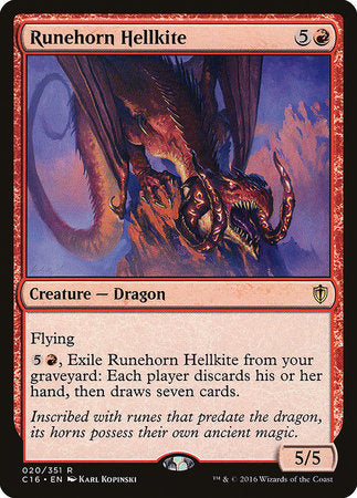 Runehorn Hellkite [Commander 2016] | Exor Games New Glasgow