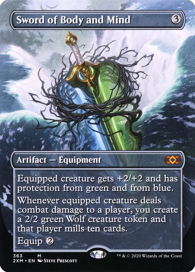Sword of Body and Mind (Borderless) [Double Masters] | Exor Games New Glasgow