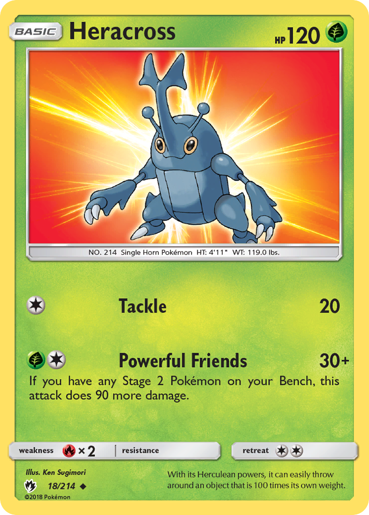 Heracross (18/214) [Sun & Moon: Lost Thunder] | Exor Games New Glasgow