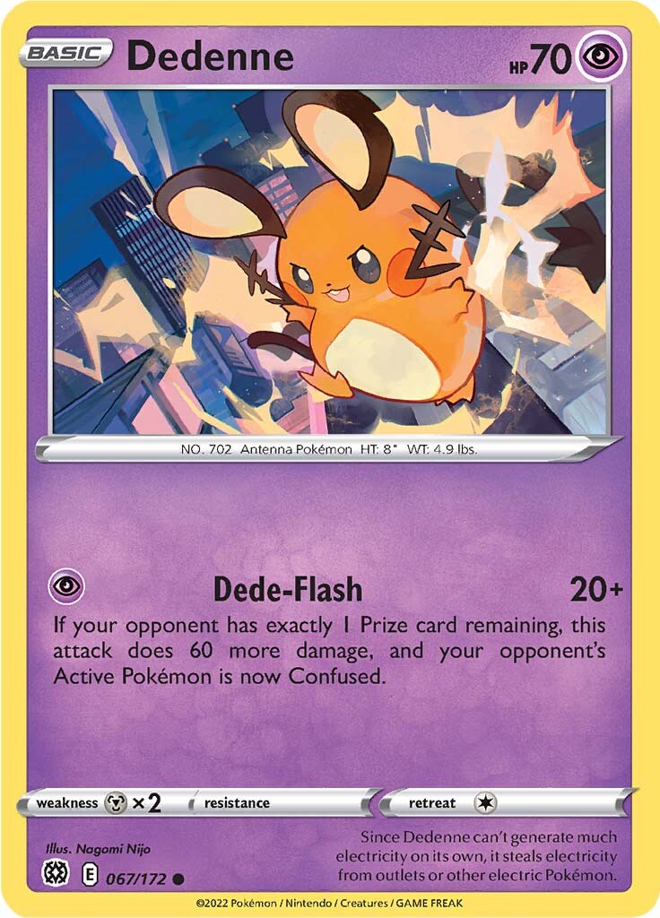 Dedenne (067/172) [Sword & Shield: Brilliant Stars] | Exor Games New Glasgow